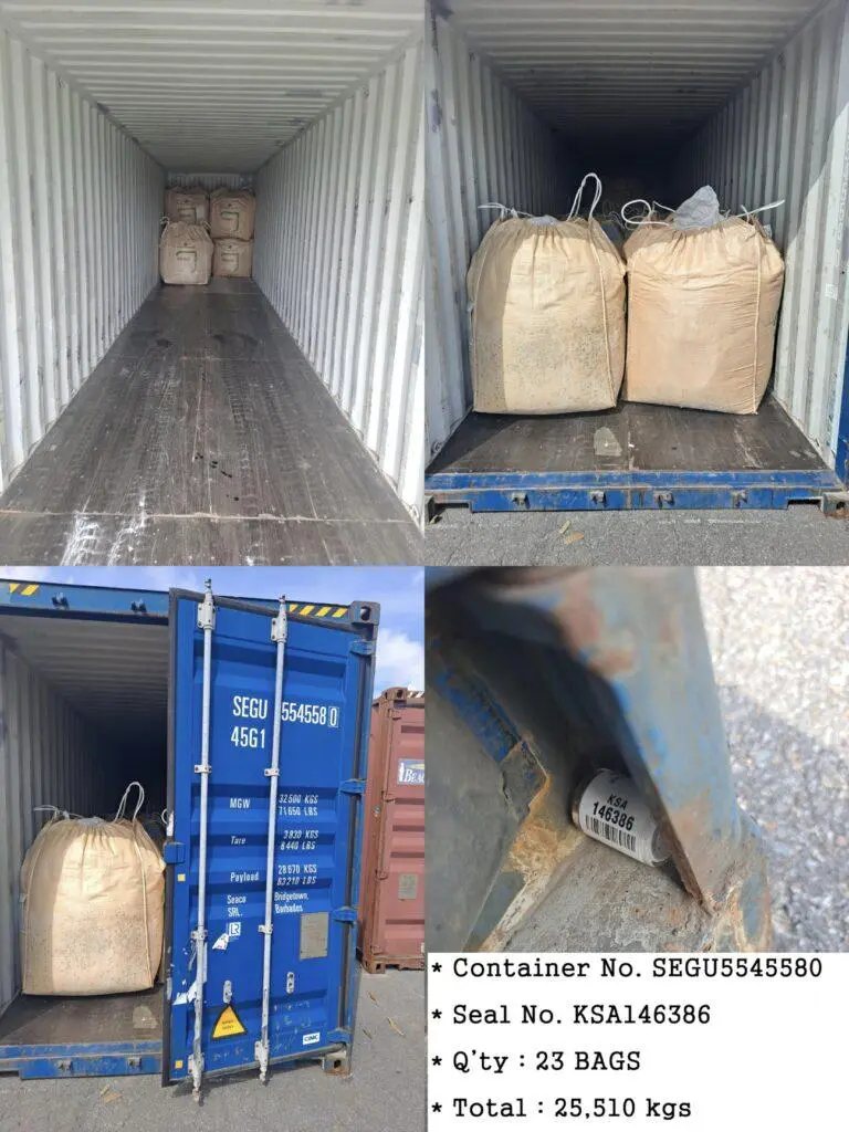 廃プラスチック 塩ビパウダー（PVC POWDER）グレー色