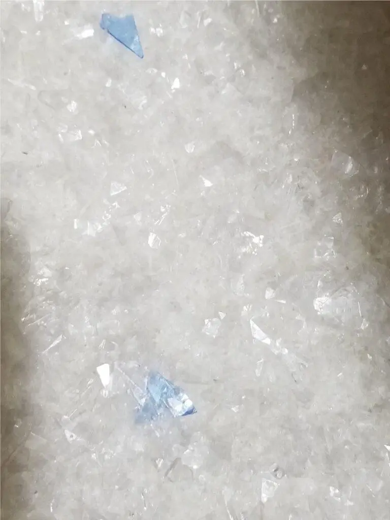 廃プラスチック PETX線フィルム粉砕品 雑色