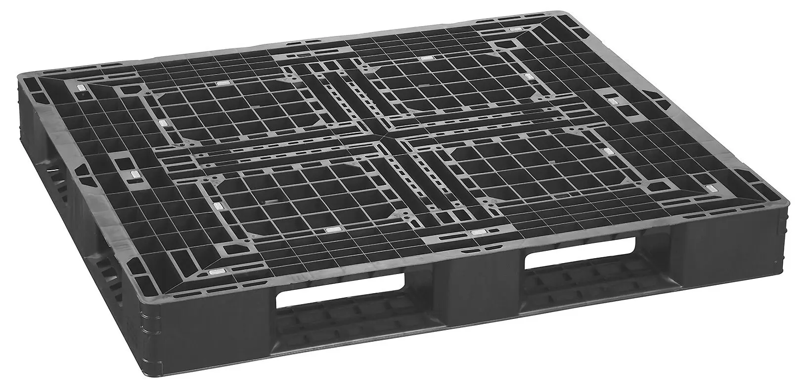JL-D4・1311L(OBP) プラスチックパレット 1300 × 1100 × 150mm 片面使用・4方差し