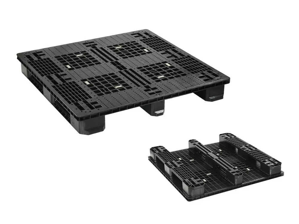 EA1111RR プラスチックパレット 1100 × 1100 × 134mm 片面使用・4方差し
