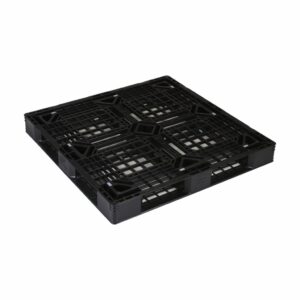 JL-D4・1111E④Ⅲ プラスチックパレット 1100×1100×120mm 片面使用型4方差し 積載面