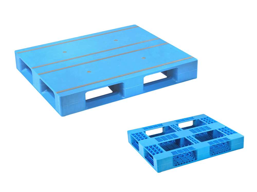 AZFD1109FE プラスチックパレット 1100 × 900 × 150mm 片面使用・4方差し