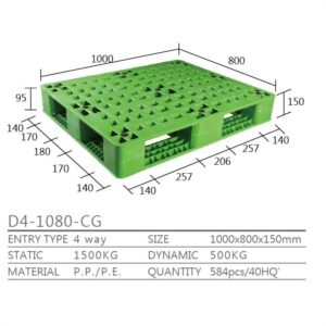 新台 D4-1080-CG プラスチックパレット