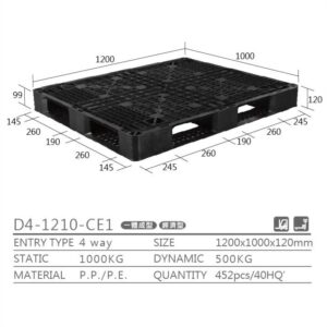新台 D4-1210-CE1 プラスチックパレット