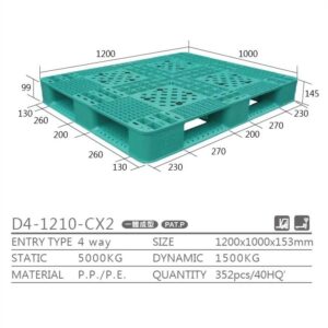 新台 D4-1210-CX プラスチックパレット