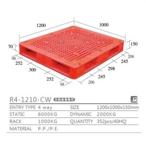 新台 R4-1210-CW プラスチックパレット