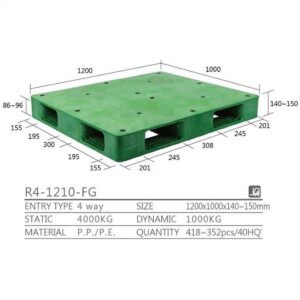 新台 R4-1210-FG プラスチックパレット