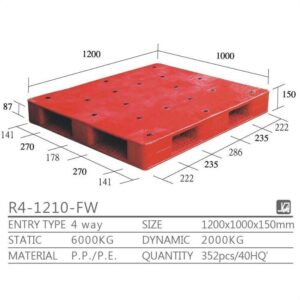 新台 R4-1210-FW プラスチックパレット