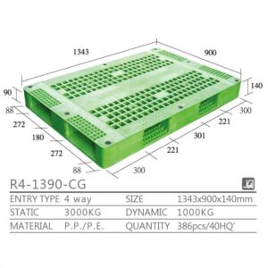 新台 R4-1390-CG プラスチックパレット