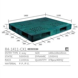 新台 R4-1411-CX1 プラスチックパレット