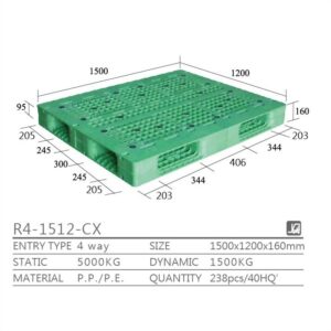 新台 R4-1512-CX プラスチックパレット